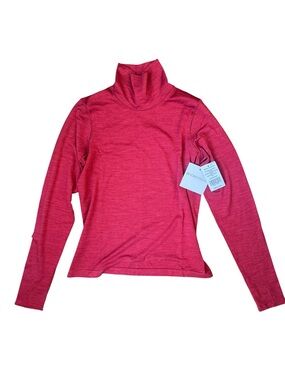 Beyond Yoga Red Long Sleeve Turtleneck Athletic Top